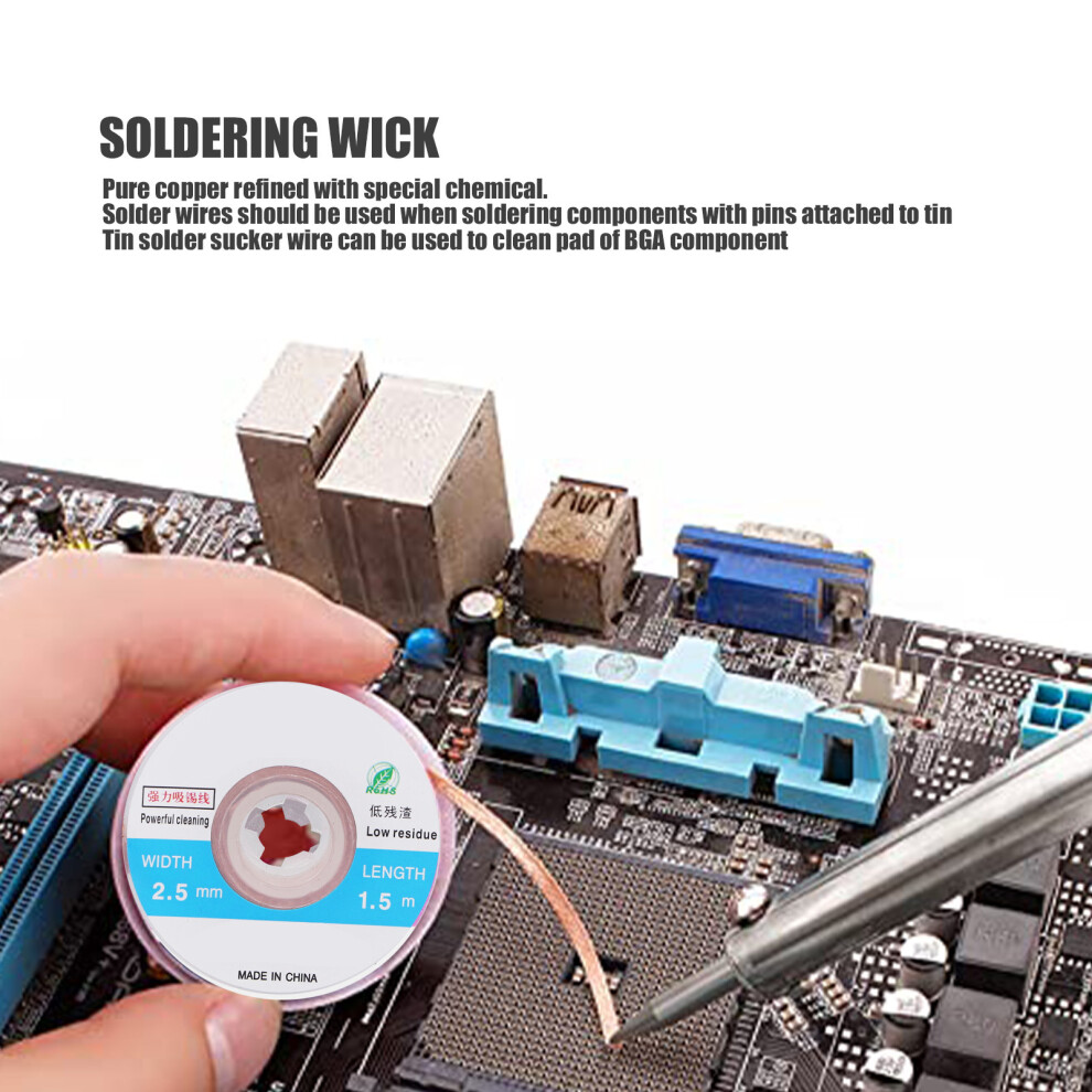 5Pcs Anti-Oxidation Solder Wick