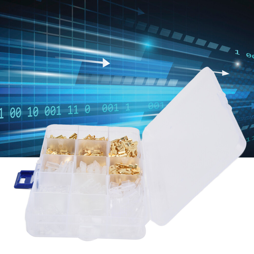 315Pc Wire Terminal Kit Male Female Spade Gold