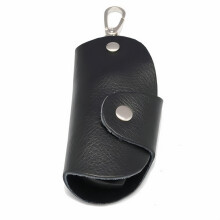 Regalo para el Día del Padre, funda de piel auténtica para llaves del coche, monedero y tarjetero de cuero para hombre y