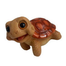 Animal Sculptures Desktop Decors Turtles Statues Tortoise-Red