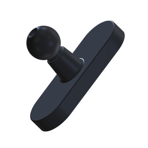 Portable Magnetic 17mm Ball Head Mounting Base For-Black