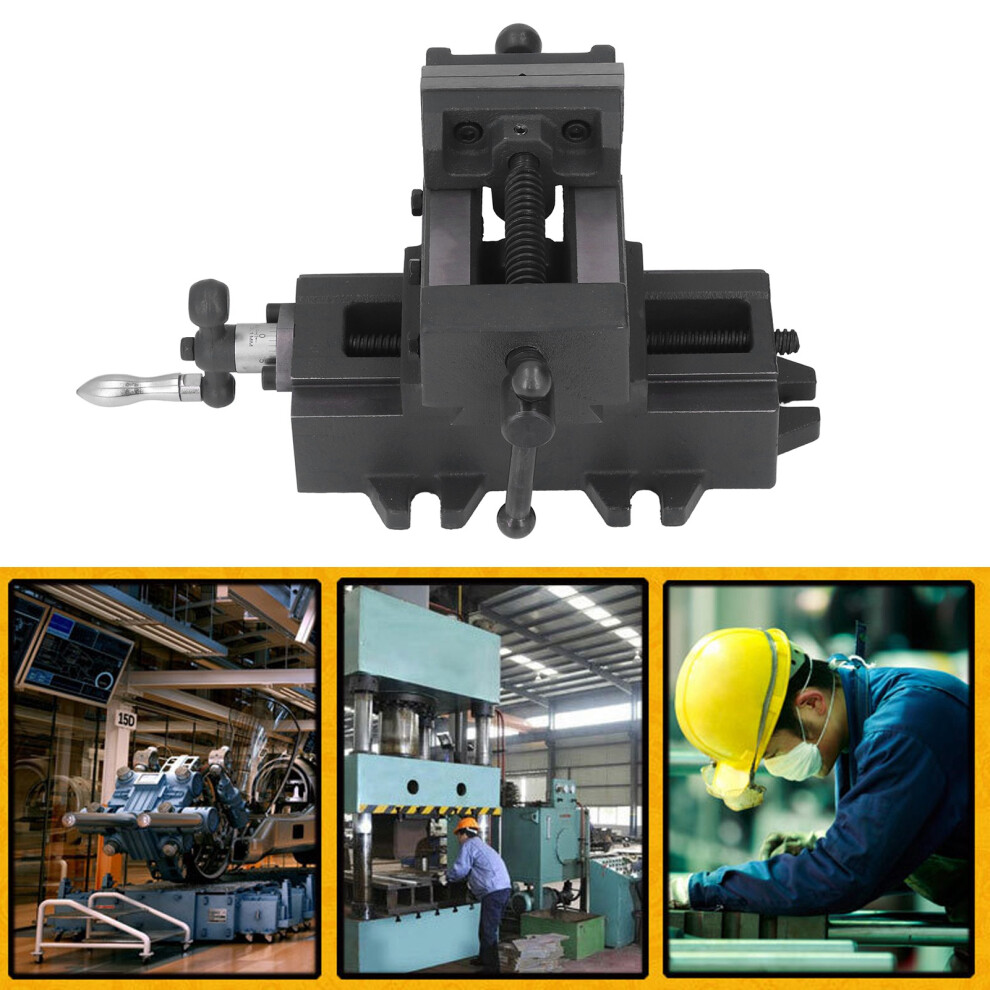 Cross Slide Vise 75mm Cast Steel