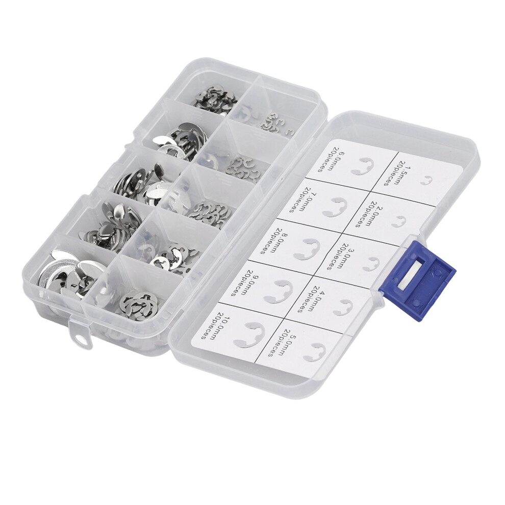External Snap Ring Assortment 200pc