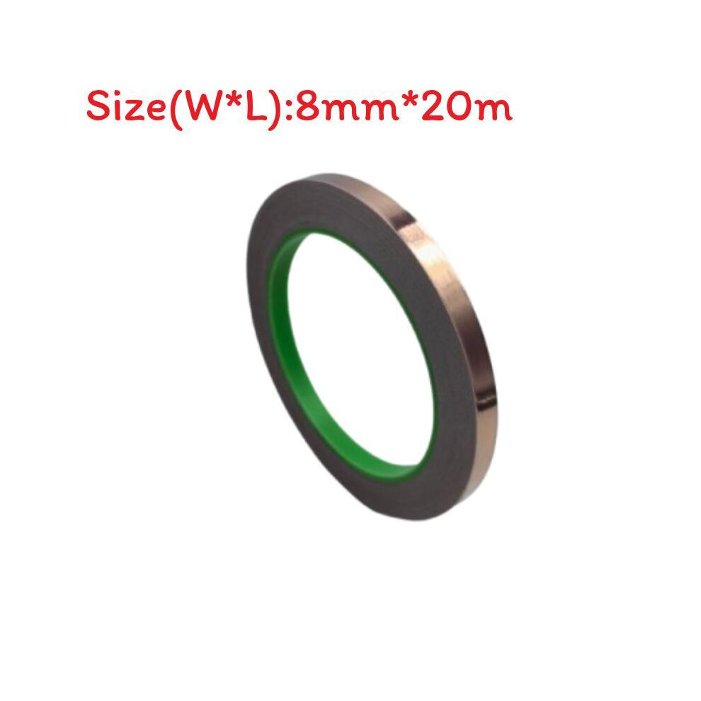 (8 Mm) Copper Against Tape Snails 20M Selfadhesive Doublesided Conductive Shielding Snail Protection Tape 694362598659