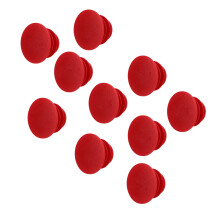 Red Handlebar End Plugs for MTB