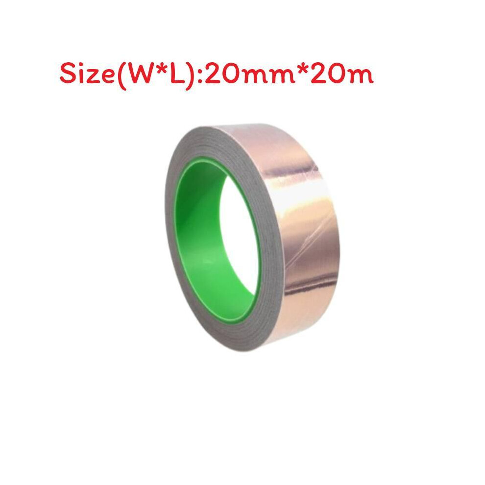 (20 Mm) Copper Against Tape Snails 20M Selfadhesive Doublesided Conductive Shielding Snail Protection Tape 693160180523