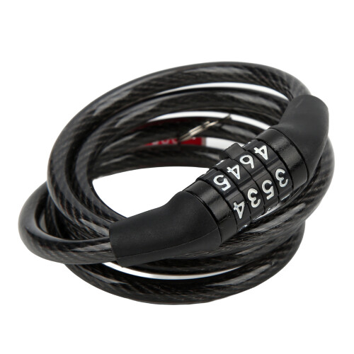 4-Digit Bike Cable Lock, No Key Needed