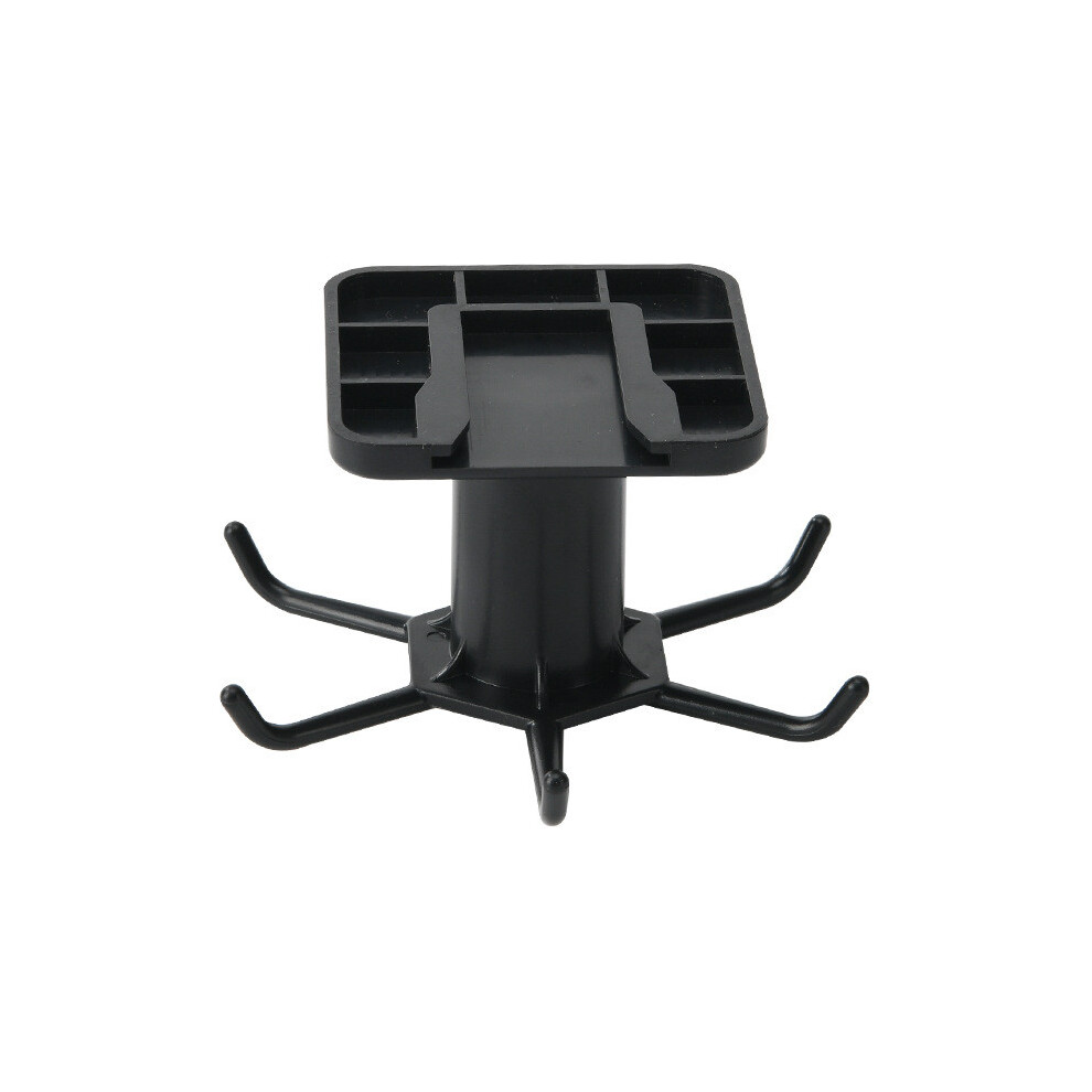 (Black) Kitchen 360 Rotatable Utensil Holder For Kitchen Utensil Holder Hooks 6 With 695899463816