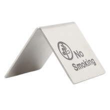 Durable No Smoking Tent Sign Set of 2