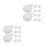 20St Knijp Speelgoed Inserts Wit Siliconen Voor DIY Knutsel 2