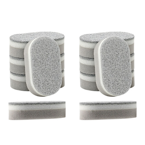 Torchon combiné avec couche de récurage pour une-paquet de dix
