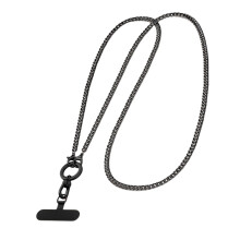 Universal Metal Phone Neck Strap Lanyard with Quick-black