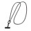 Universal Metal Phone Neck Strap Lanyard with Quick-black 1