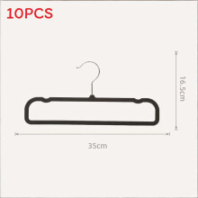 (Black)Cintre pantalon mince moderne avec surface antidérapante pour placard organisation chambre
