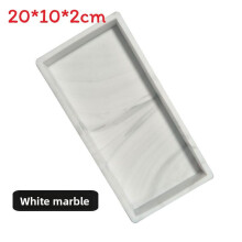 (White Grey,20x10x2cm)Arbeitsplatte Waschtisch Tablett Silikon Seifenspender Spüle Flaschen Schmuck Ring Grau