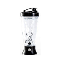 (Black) Shaker Electric Protein Bottle Portable Blender Bpa Free Tritan Material Leakproof Design Powerful Motor Vortex Rechargeable Mi
