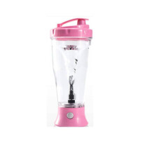 (Pink) Shaker Electric Protein Bottle Portable Blender Bpa Free Tritan Material Leakproof Design Powerful Motor Vortex Rechargeable Mi