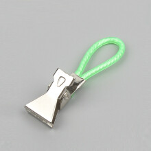 (Green)Fermasciugamani in metallo porta asciugamani in metallo premium con corda in nylon colorato per attività giardino e spiaggia