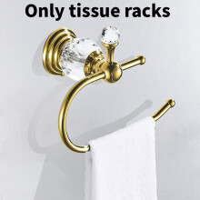 (Gold)Dispensador de pañuelos de acero inoxidable duradero soporte para rollos de papel higiénico para baño