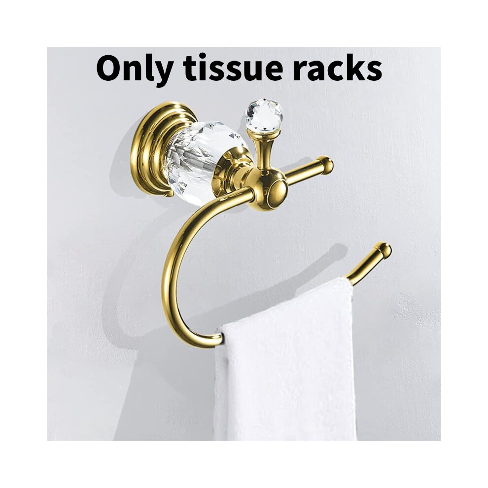 (Gold) Durable Stainless Steel Tissue Dispenser Toilet Paper Roll Holder Bathroom For 691707511984