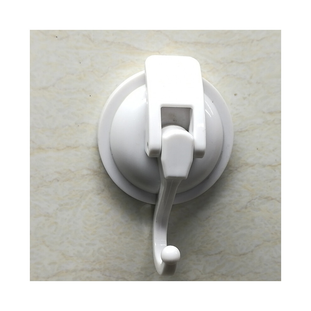 (White) Duty Vacuum Heavy Suction Cup Hook For Kitchen Organization Restroom Bathroom 696235574784