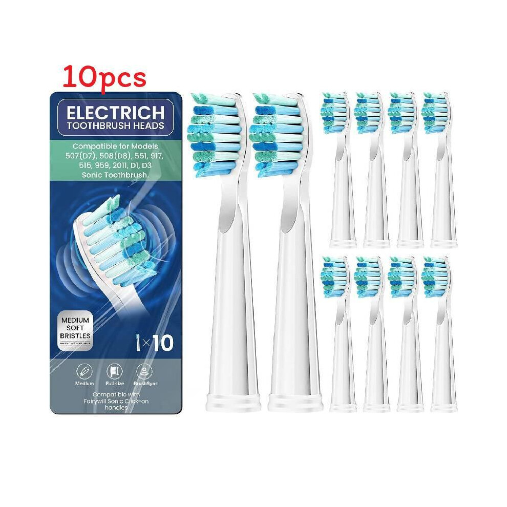 White (White) Heads Toothbrush Electric Replacement For Fwd1fwd3fwd7fwd8 Fw507508551917959 Fairywill