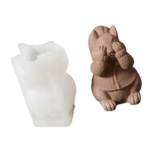 Holiday Squirrel Candle Mould Silicone Designs For-3