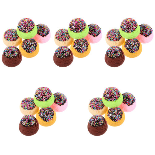 25Pièces Boules Décoratives Glace PVC Multicolores Pour Évènement 1