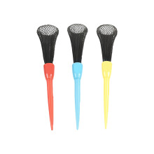 3-teilige Mehrzweck-Golf-Tees, weiches Netz,-rot blau gelb 83mm