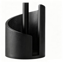 (Black)Holz Flach Spirale Design Deko Aufbewahrungsbox Taschentuch Halter für Küchentheke Schlafzimmer und Bad