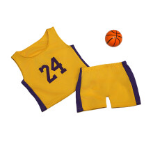 Baby fotografie kostuum basketbal kleding outfit-Geel nr. 24