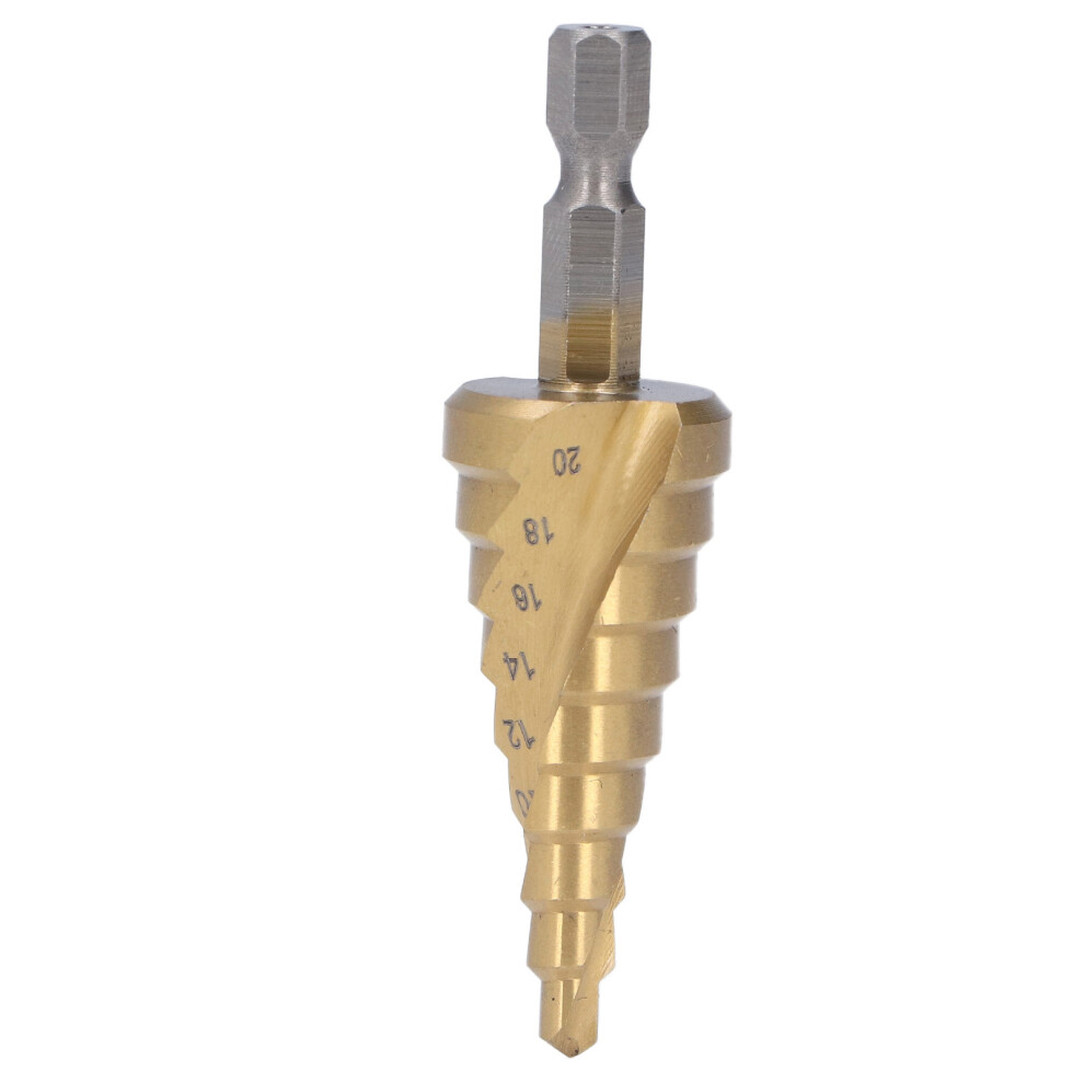 HSS Step Drill Bit 4-20mm Hex Shank