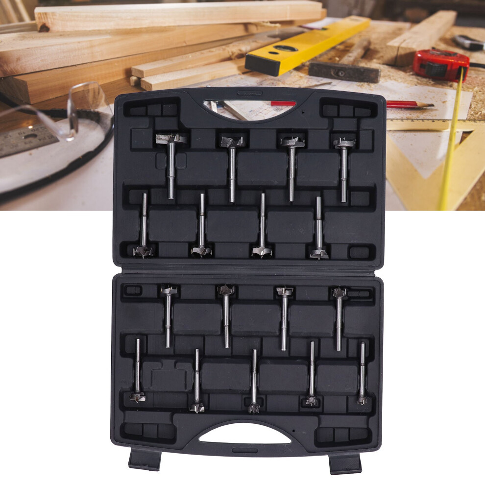 17Pcs Carbon Steel Forstner Bits 15-40mm