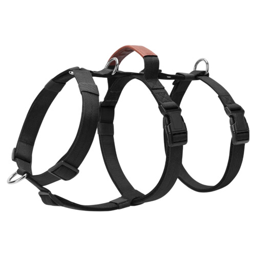 Dog Harness Vest Training Harnesses Strong Heavy Duty-Black L
