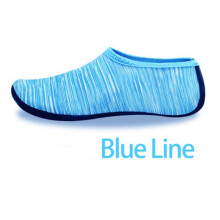 (Blue Line,2XS(26-29)Foot Length=16-17cm)Schnelltrocknende Aqua Socken Wasserschuhe Strand Surfen Schwimmen rutschfester Neoprenanzug
