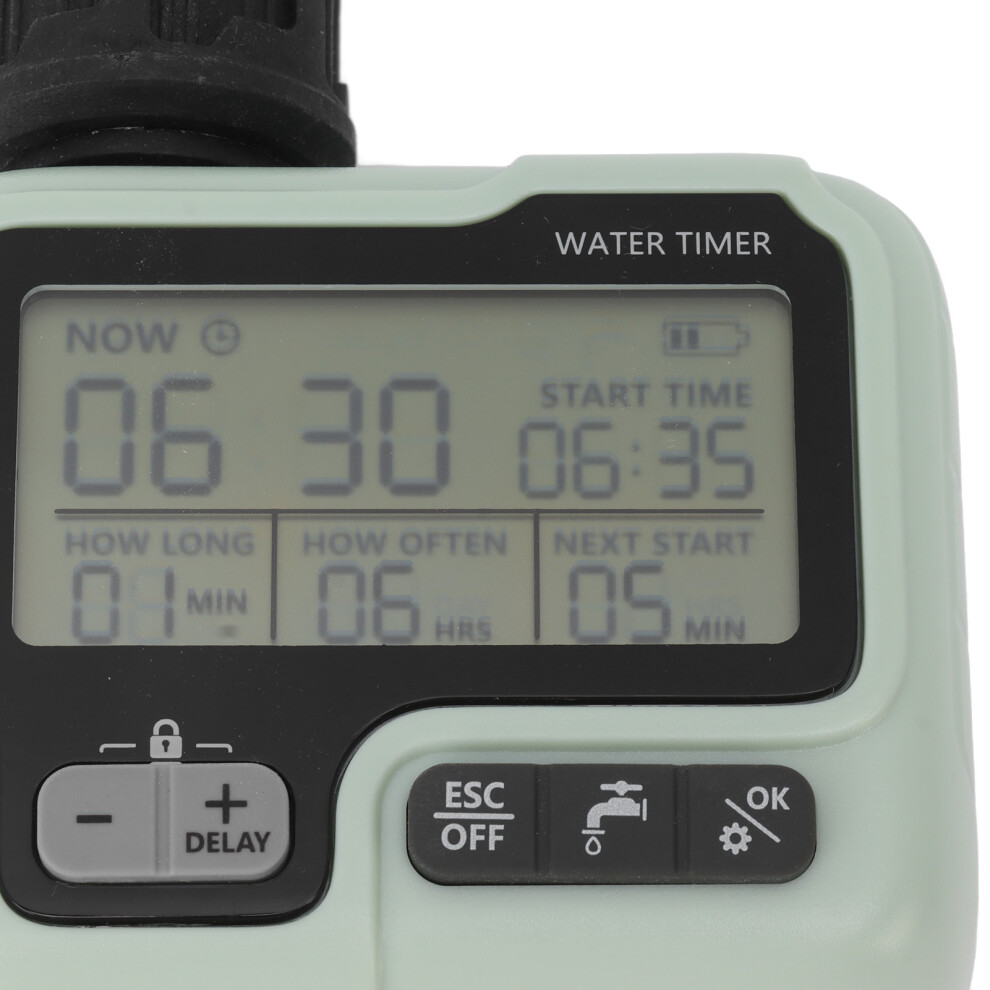 Programmable Garden Timer Auto Delay