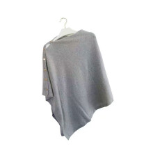 Comfortabele losse sjaalcapes Diagonale knoop Dames-Grijs