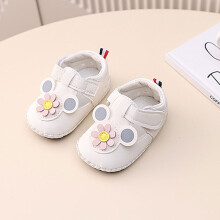 (White,13)Säugling Kleinkind Schuhe mit weichem Lederboden Cartoon Muster für Unisex Geschenke Baby
