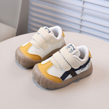(Yellow,18)Kleinkind Mesh Turnschuhe mit rutschfester Laufsohle für drinnen und draußen Mode