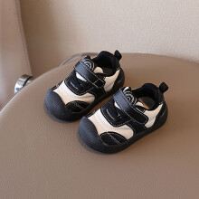 (Black,17)Zapatos para caminar bebé con suela ligera para niños y niñas de moda