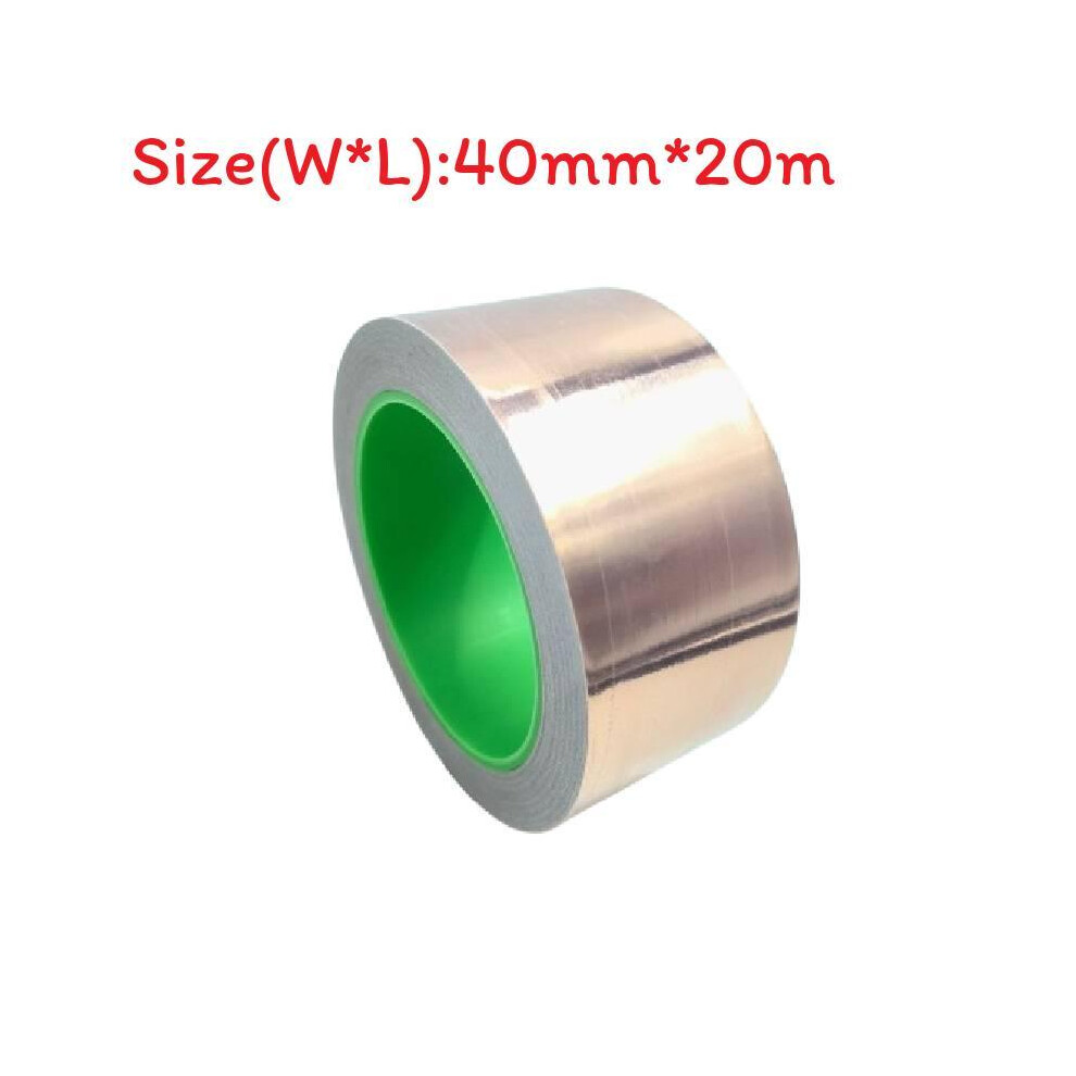 (40 Mm) Copper Against Tape Snails 20M Selfadhesive Doublesided Conductive Shielding Snail Protection Tape 698680930511