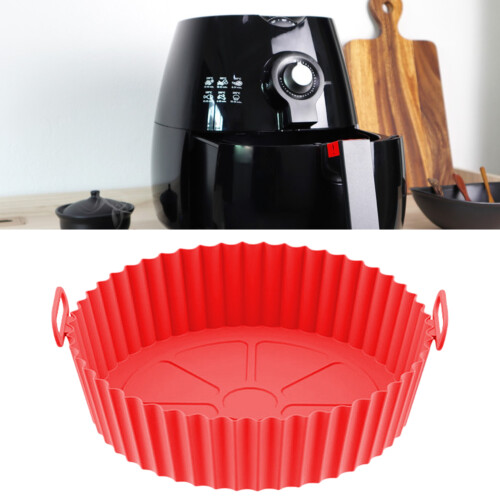 Silicone Liner for Fryer Round Thick Red 17.5cm