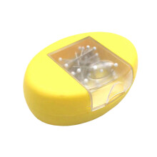Magnetische naaldhouder met 50 naaipennen Plastic-Geel