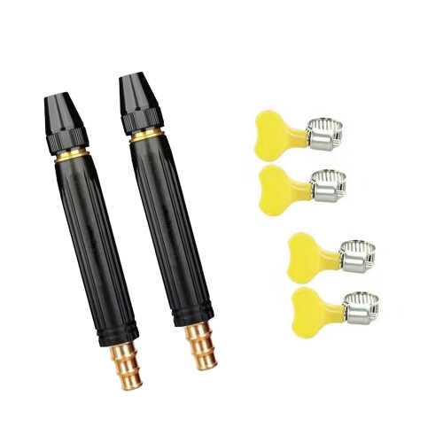 Ergonomic Handle Car Wash Nozzle With Fastening-plastic 2 Sets