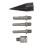 5Pcs Heavy Duty Firewood Splitting DrillBit 1