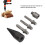 5Pcs Log Splitting Drill Bits Steel 1