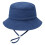 Casquette de pêcheur pour bébé, sangle réglable,-Bleu marine S 1