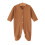 Newborns Footed Romper Soft Cotton Polyester Blend-Khaki 1
