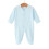 Infant Romper With Feet Accent Cosy Blend Snap-Light Blue 1