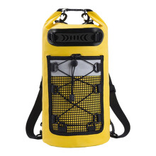 Large Capacity Waterproof PVC Bucket Bag for-yellow 20L